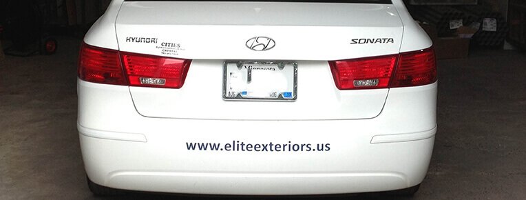 Custom vinyl lettering for cars