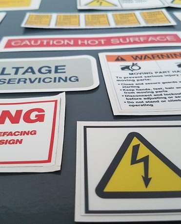Set of Safety Labels for Business