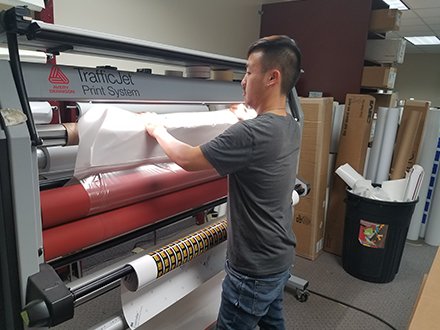 laminating machine decals and labels minnesota