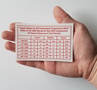 High Quality Industial Decals