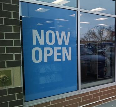 Examples of Perforated Window Vinyl