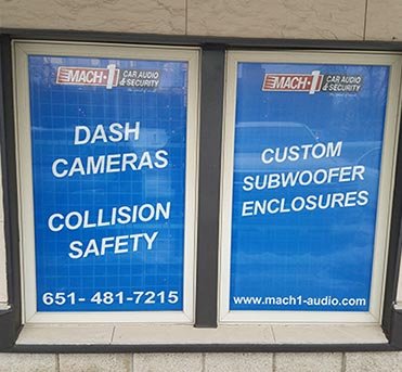 Examples of Perforated Window Vinyl