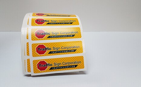 Roll labels, decals, and stickers